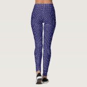 Navy Polka Dot Active Leggings レギンス (裏面)