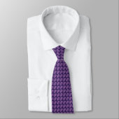 Navy Purple Exquisite Pattern Tie ネクタイ (タイ)