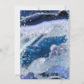 *~* NAVY RSVPウェブサイトAGATE Stars AR13 結婚s 招待状 (裏面)