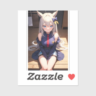 Navy Scholar Neko シール