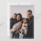 Navy Scriptフォトベビー 案内状 (裏面)