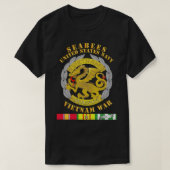 Navy - Seabees Medal - Vietnam War w SVC   Tシャツ (デザイン正面)