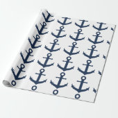 Navy Ship Anchor Nautical ラッピングペーパー (アンロールド)