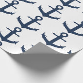 Navy Ship Anchor Nautical ラッピングペーパー (角)