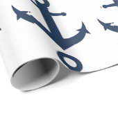 Navy Ship Anchor Nautical ラッピングペーパー (ロールコーナー)