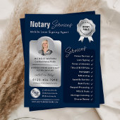 Navy & Silverロゴの写真 チラシ