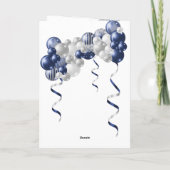 Navy Thank You Valive Balloons サンキューカード (裏面)