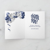 Navy Thank You Valive Balloons サンキューカード (内部)