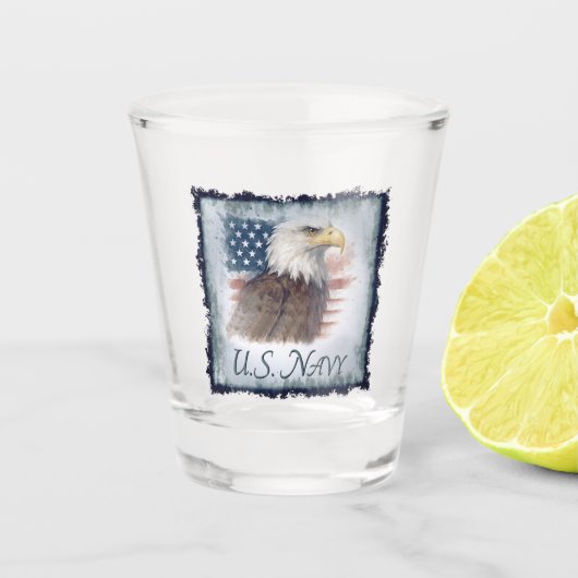 Navy USN Veteran ショットグラス (正面)
