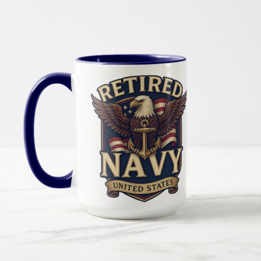 Navy USN Veteran マグカップ (左)