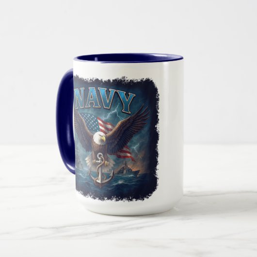 Navy USN Veteran マグカップ (正面左)