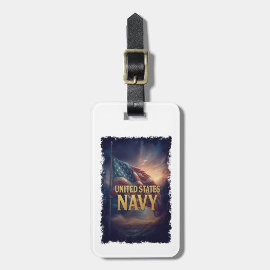 Navy USN VETERAN ラゲッジタグ (正面縦)