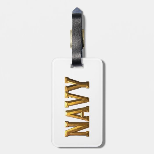 Navy USN VETERAN ラゲッジタグ (裏面縦)