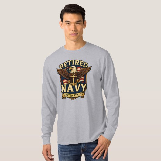 Navy USN Veteran Tシャツ (正面フル)