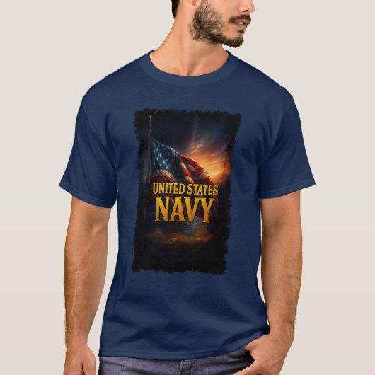 Navy USN Veteran Tシャツ (正面)