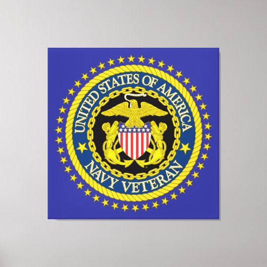 Navy Veteran キャンバスプリント (正面)