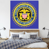 Navy Veteran キャンバスプリント (インサイチュ (寝室))