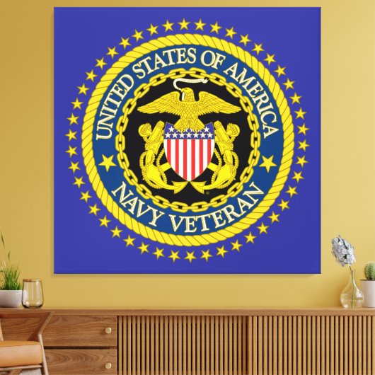 Navy Veteran キャンバスプリント (インサイチュ (リビング))
