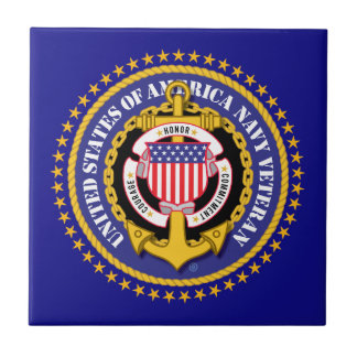 Navy Veteran 2 Ceramic Tile タイル