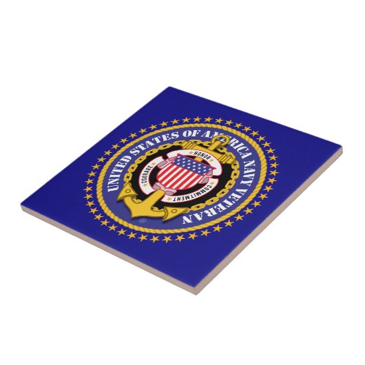 Navy Veteran 2 Ceramic Tile タイル (側面)