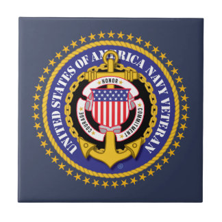 Navy Veteran 2 Ceramic Tile タイル