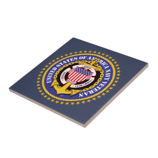 Navy Veteran 2 Ceramic Tile タイル (側面)