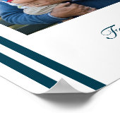 Navy Veteran 4 Photo Celebration of Life Welcome ポスター (角)