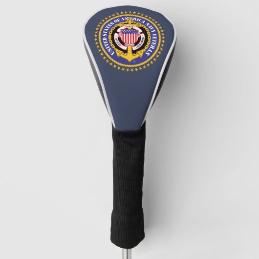 Navy Veteran Golf Head Cover ゴルフヘッドカバー (正面)