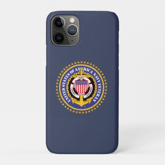 Navy Veteran Golf Head Cover Case-Mate iPhoneケース (裏)