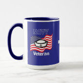 Navy Veteran Mug マグカップ (左)