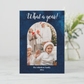 Navy Year in Review写真コラージュ数々のクリスマス 案内状 (スタンド正面)