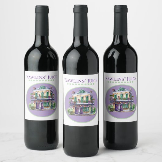 Nawlins Wine Label ワインラベル (ボトル)