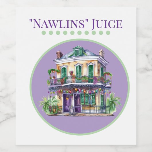 Nawlins Wine Label ワインラベル (シングルラベル)