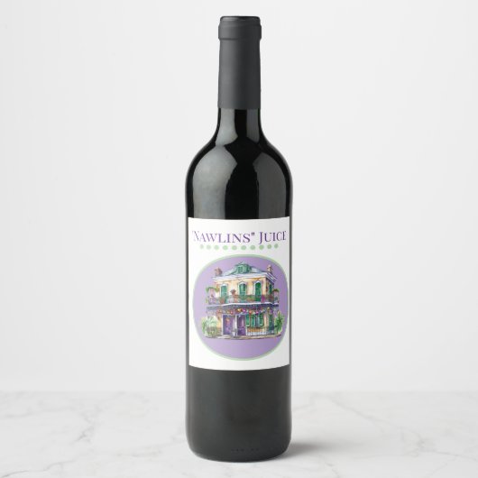 Nawlins Wine Label ワインラベル (正面)