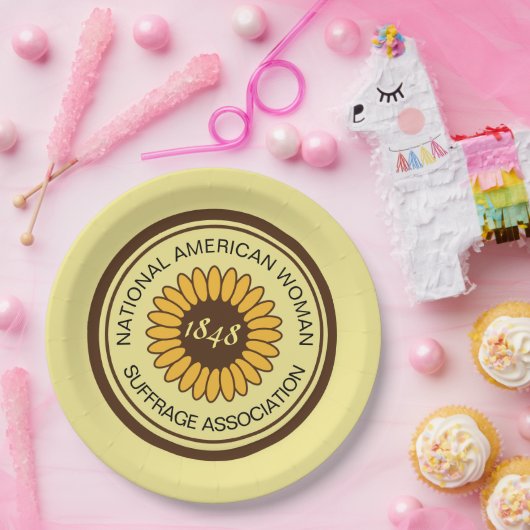 NAWSA Commorativeの歴史的なSuffragette Pin ペーパープレート (パーティー)