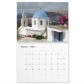 Naxos 2026 Greek Island Calendar カレンダー (2月 2026)