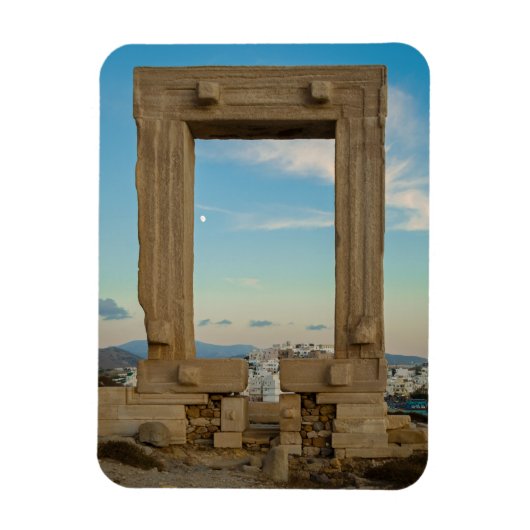Naxos Portara Fridge Magnet  マグネット (縦)