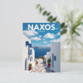 Naxos Portara Temple of Apollo ポストカード (スタンド正面)