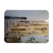 Naxos Street Greek Island Hopping Magnet マグネット (横)