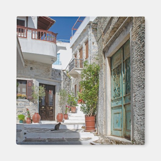 Naxos Village Cat Magnet マグネット (正面)