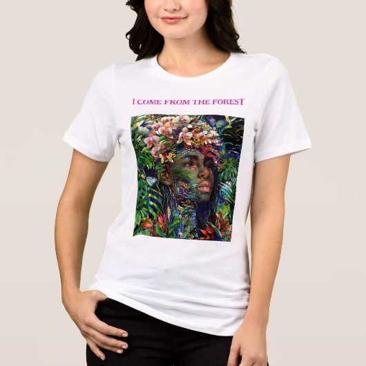 “Nayari” - Jungle Mirage - Women In Amazonia   トライブレンドＴシャツ (正面)