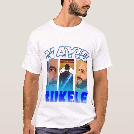 Nayib Bukele Presidente – Diseño Patriótico Salvad Tシャツ (正面)