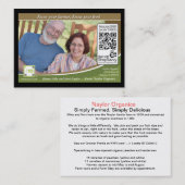 Naylorの有機物たどることができるShelftalker 名刺 (正面/裏面)