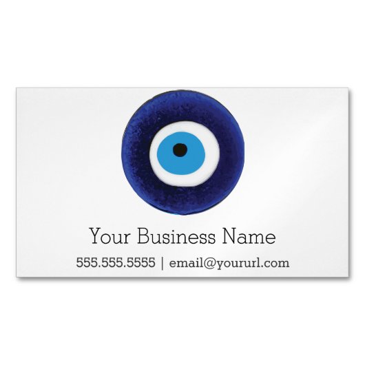 Nazarの悪のまなざしの保護記号 マグネット名刺 (正面)
