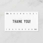 Nazarの悪のまなざしの保護記号 ロイヤリティカード (裏面)