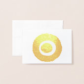 Nazarの悪のまなざしの保護記号 箔カード (封筒付き正面)