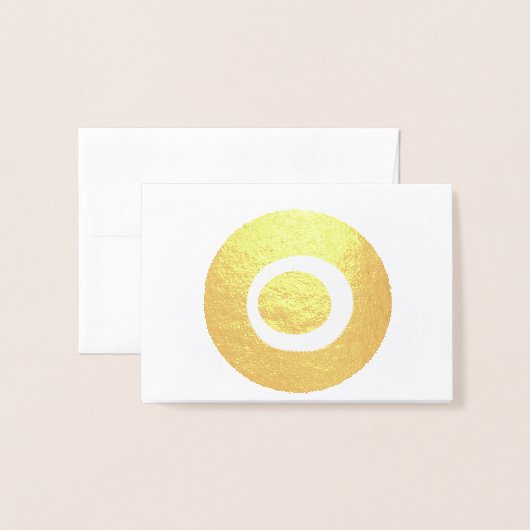 Nazarの悪のまなざしの保護記号 箔カード (封筒付き正面)