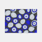 Nazarの悪のまなざし フリースブランケット (正面(横))