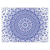 Nazar -トルコの目の円のオーナメント#1 テーブルクロス (正面(横))