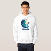 Nazaré Big Wave Portugal Hoodie – Surf Coastline A パーカ (正面フル)